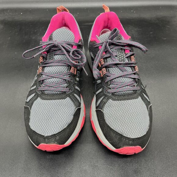 Women's Asics Gel Venture 7 Trail Running Shoes Size 7 1012A476 pink gray - Picture 3 of 7